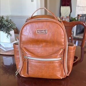 Brown Leather Backpack